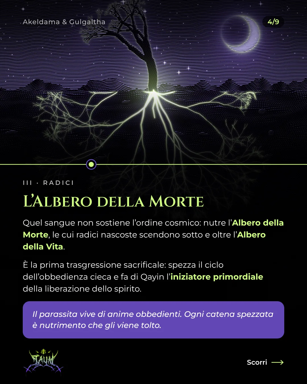 Tavola 4 di 9: L’Albero della Morte