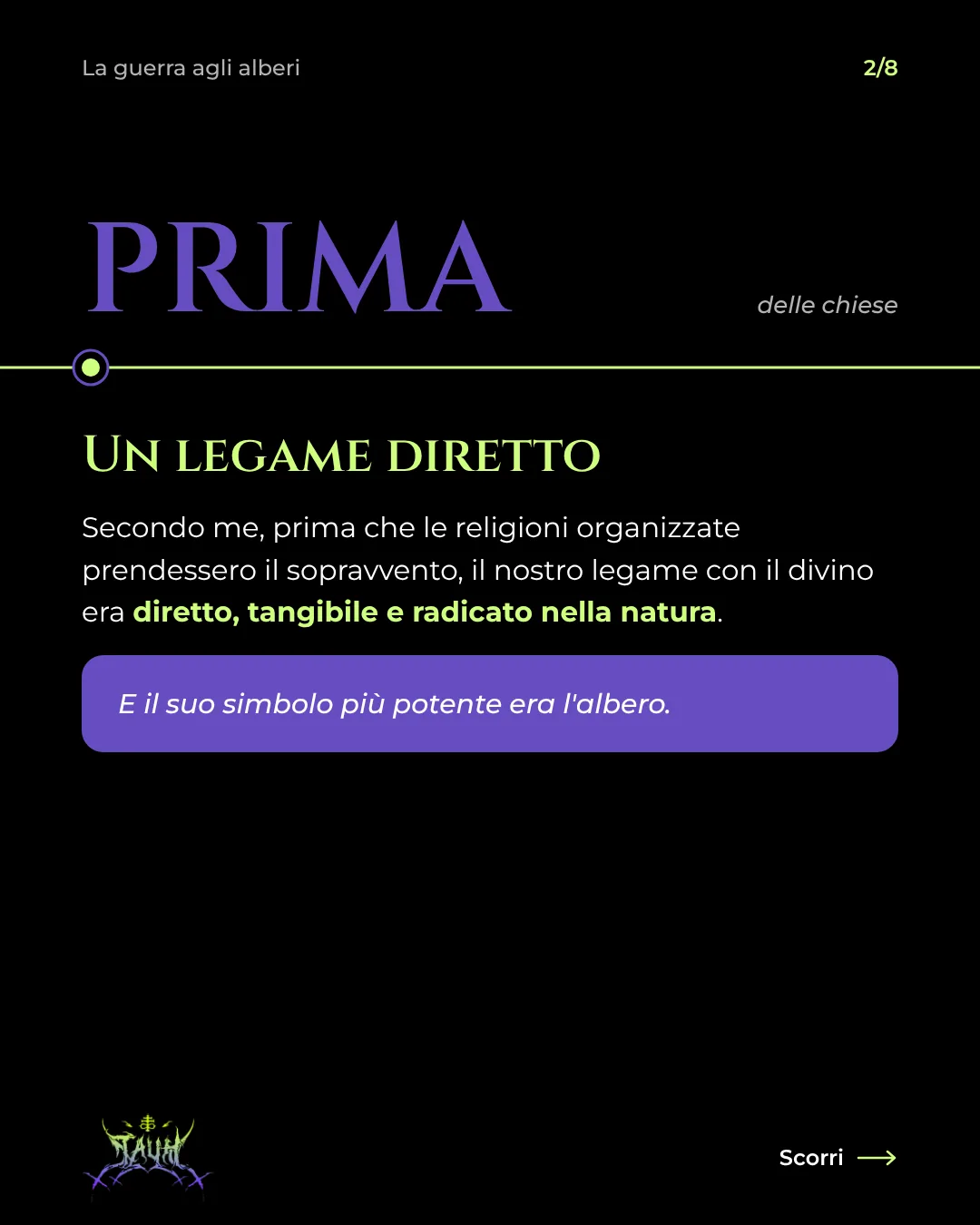 Tavola 2 di 8: Un legame diretto