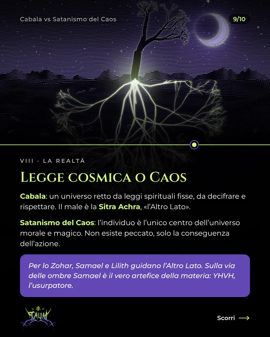 Tavola 9 di 10: Legge cosmica o Caos
