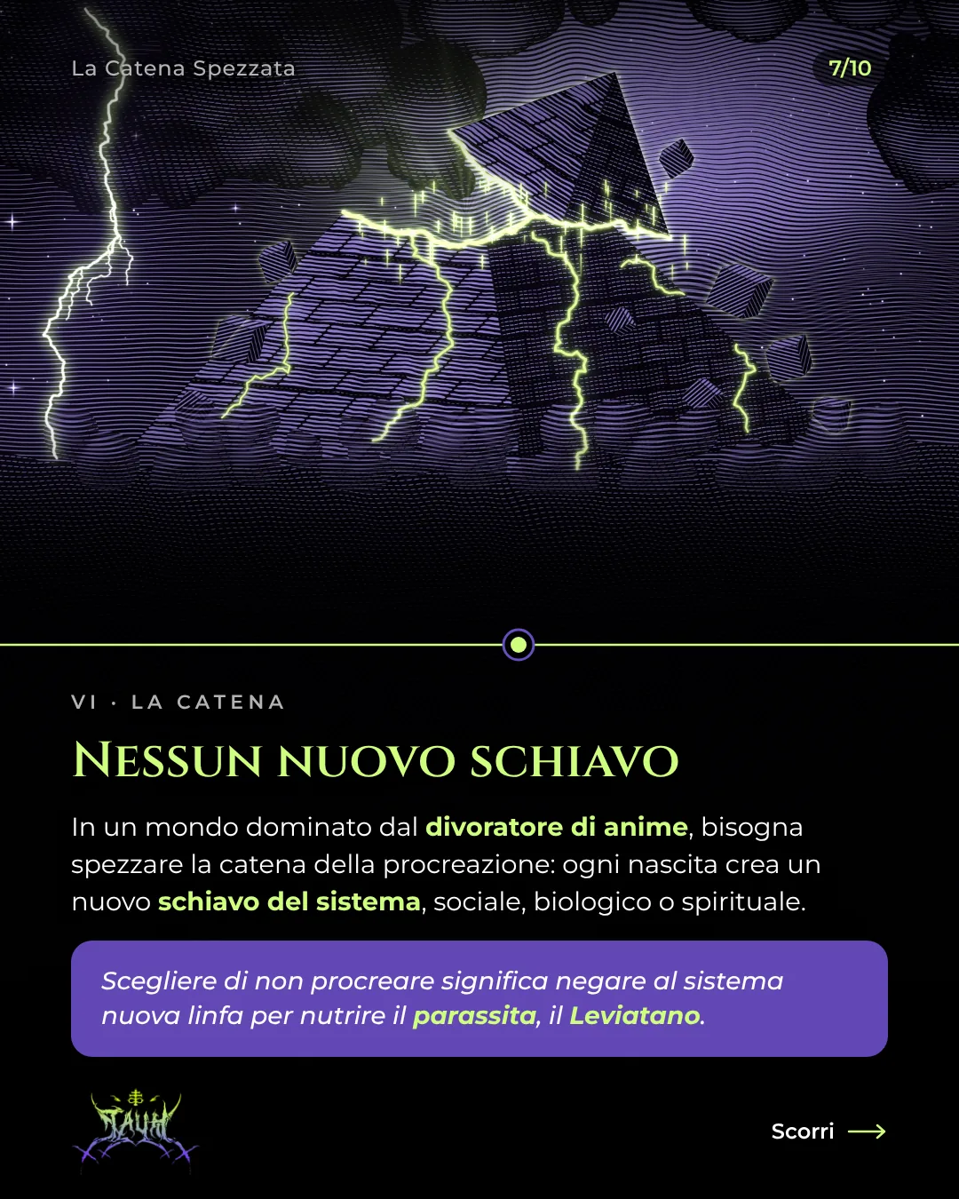 Tavola 7 di 10: Nessun nuovo schiavo