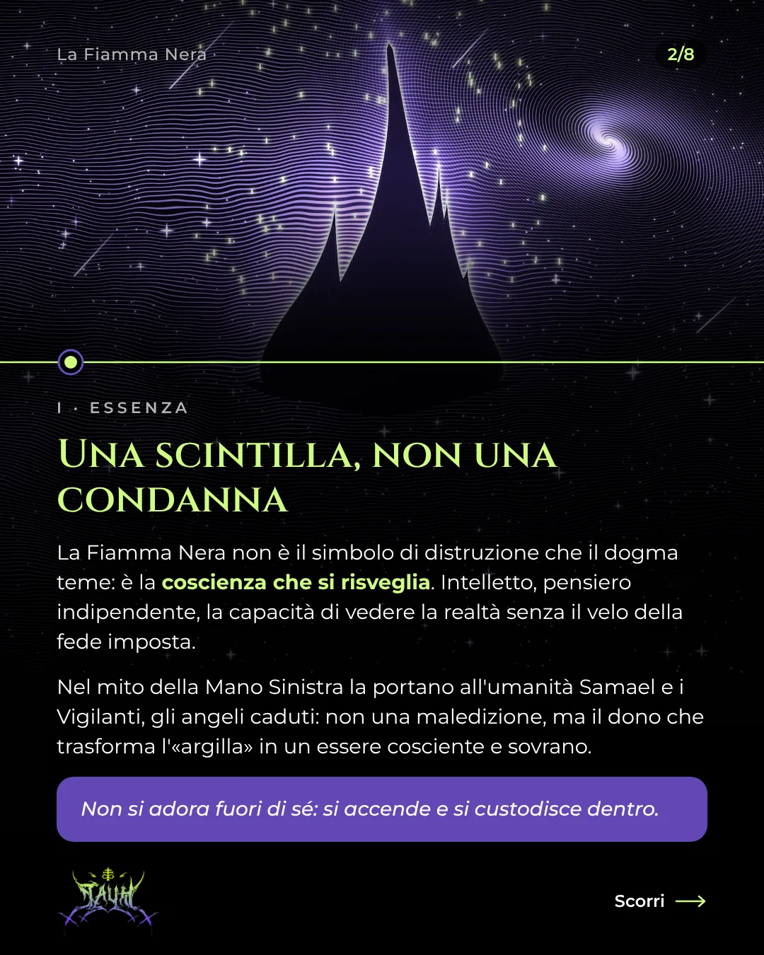 Tavola 2 di 8: Una scintilla, non una condanna