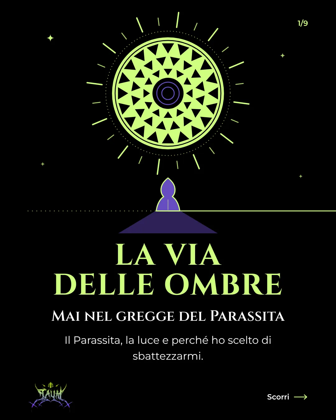 Tavola 1 di 9: La via delle ombre
