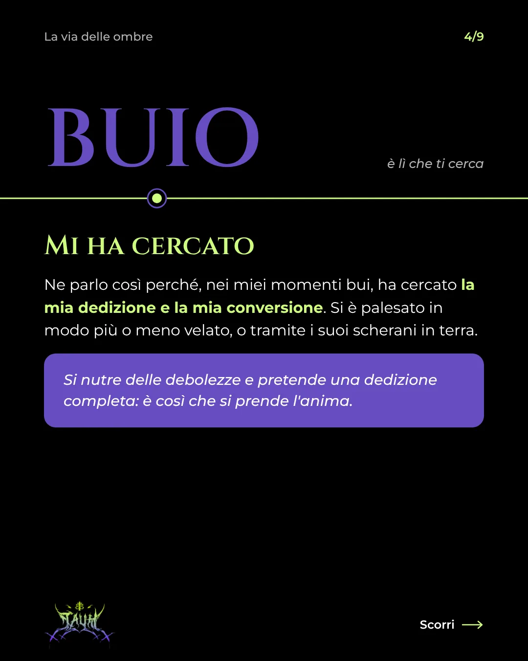 Tavola 4 di 9: Mi ha cercato