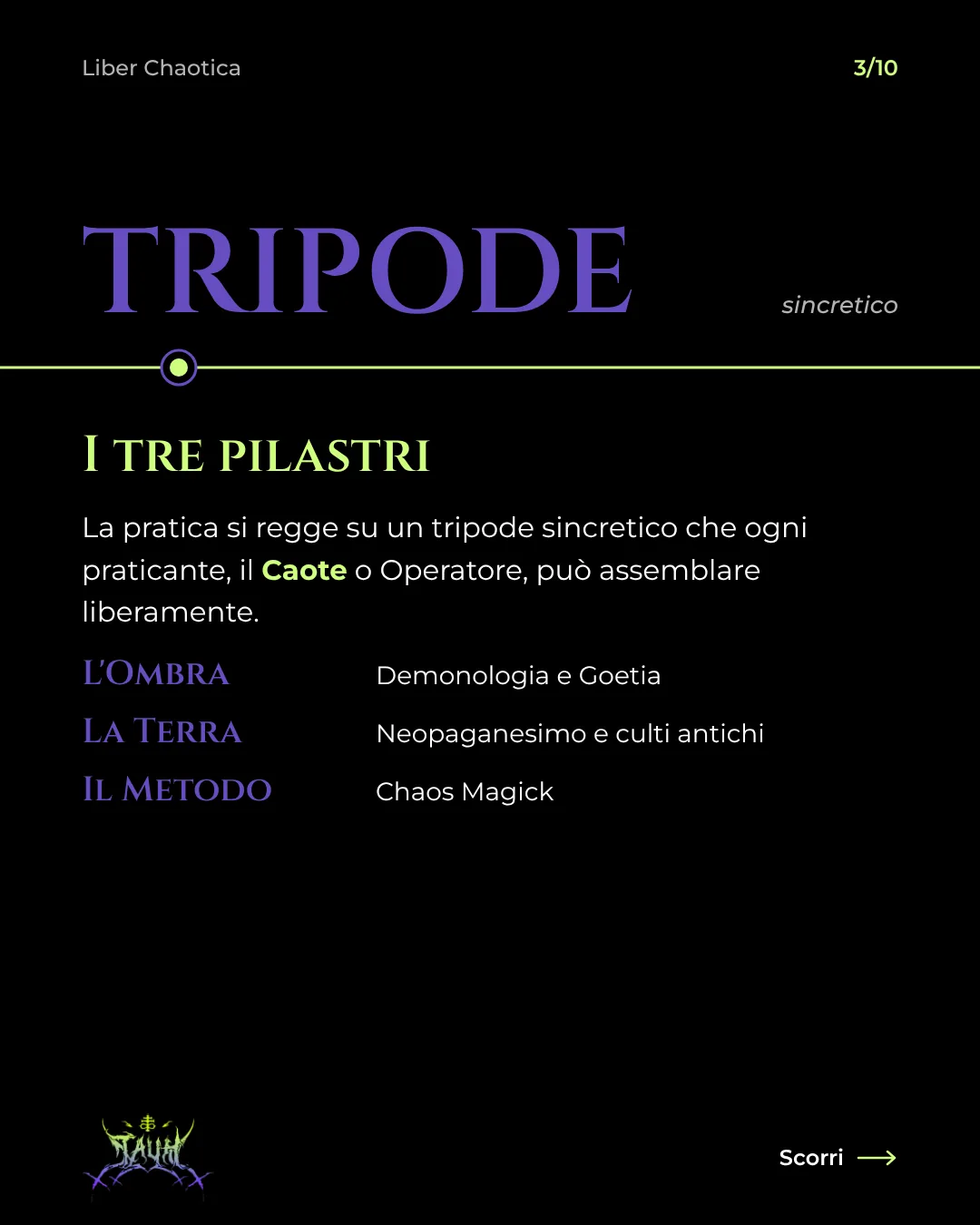 Tavola 3 di 10: I tre pilastri