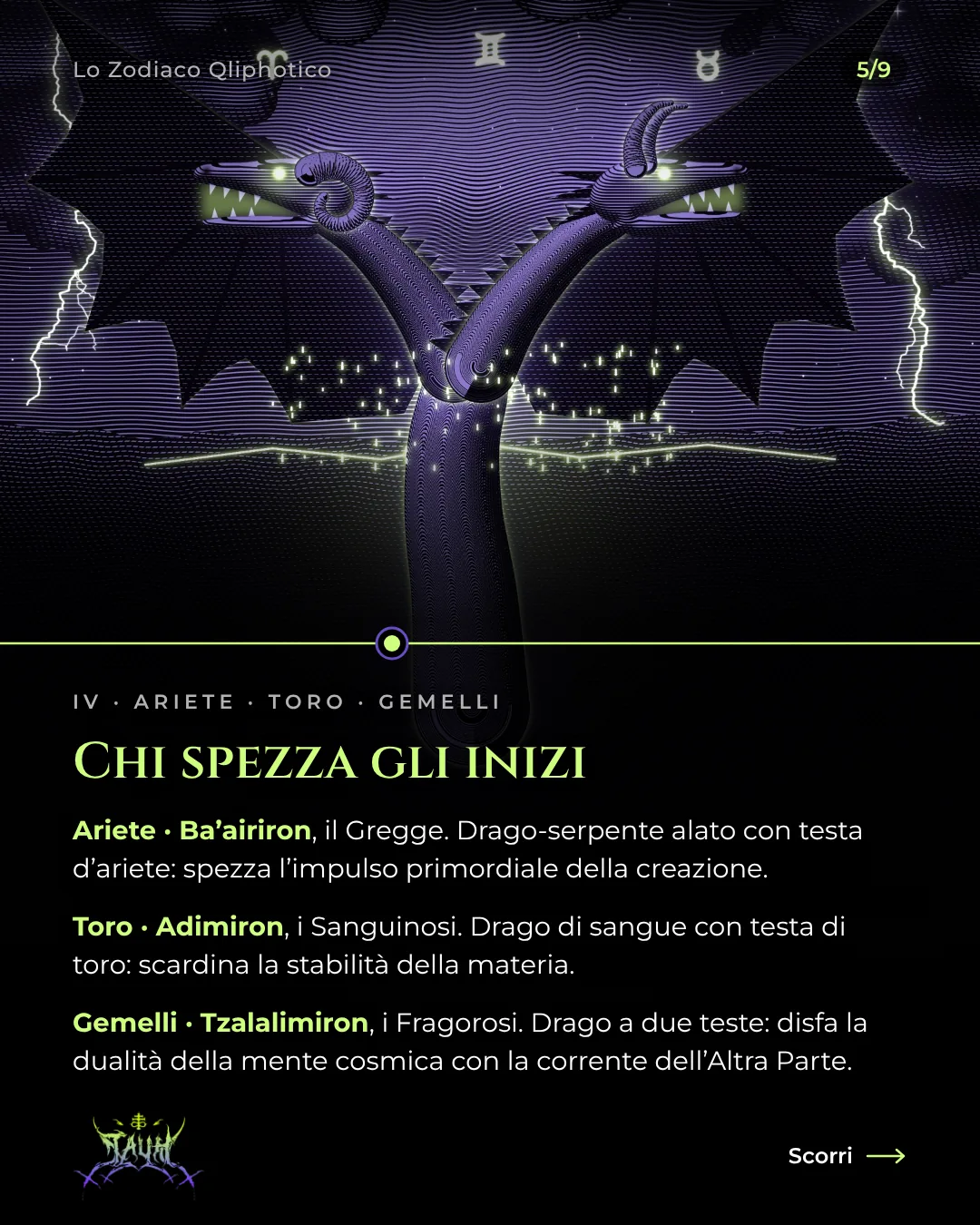 Tavola 5 di 9: Chi spezza gli inizi