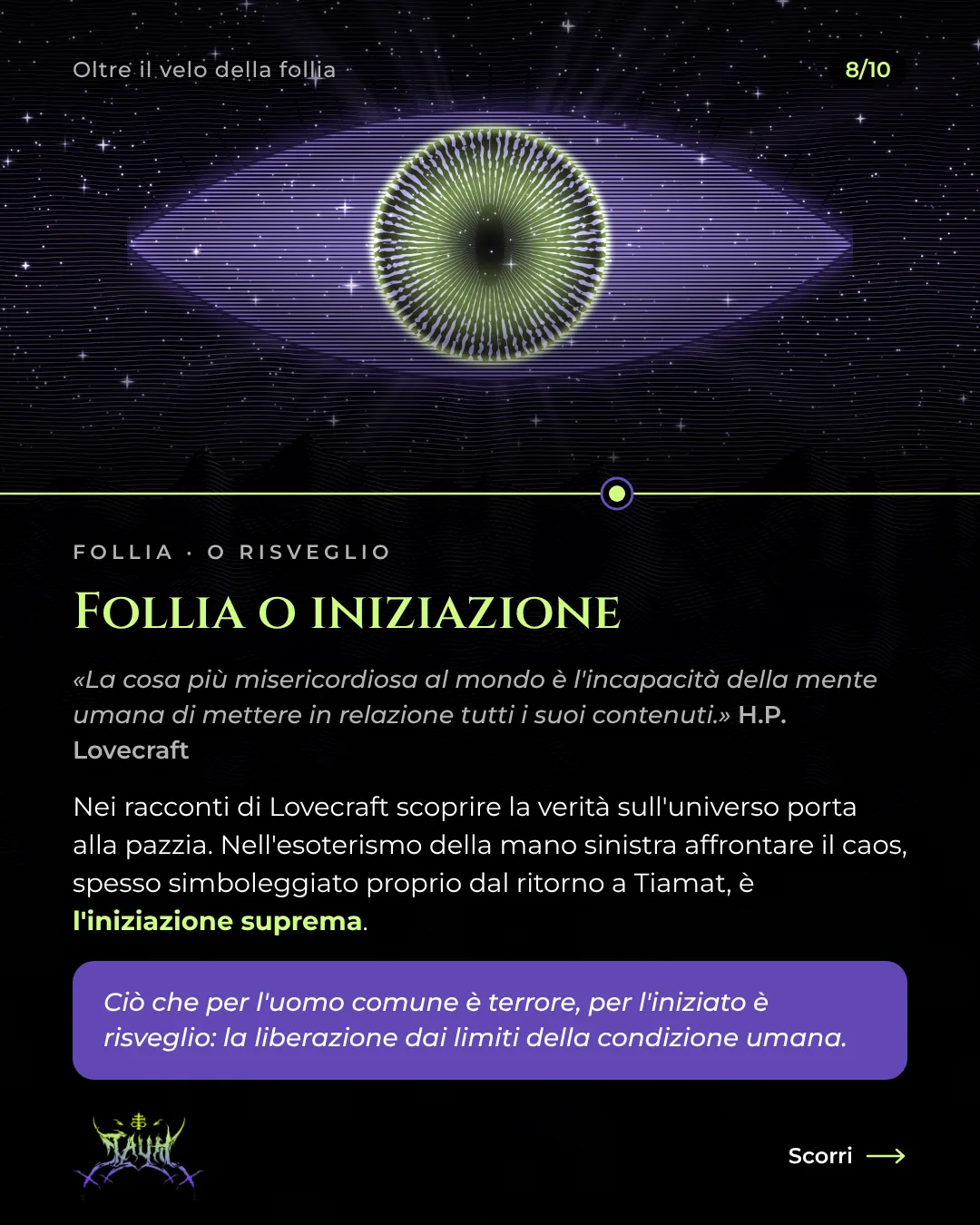 Tavola 8 di 10: Follia o iniziazione