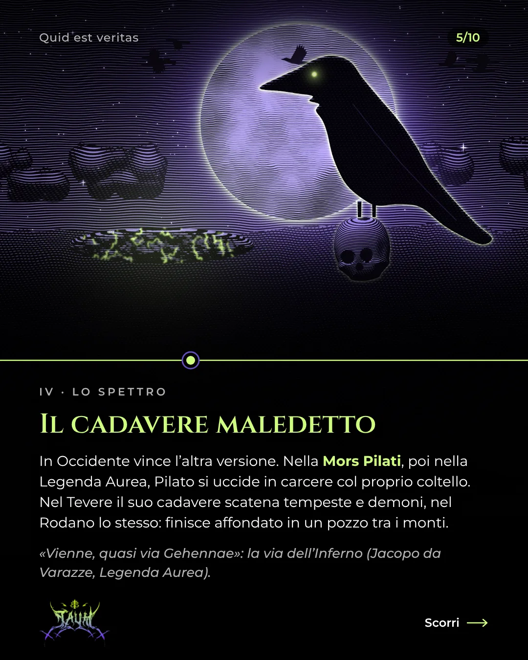 Tavola 5 di 10: Il cadavere maledetto